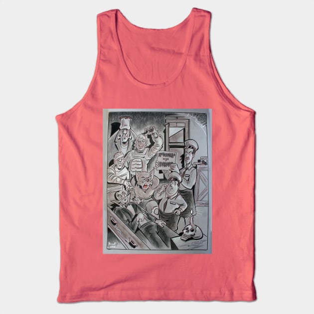 Abbot & Costello & the Classic Creatures Tank Top by BennettBlackLight